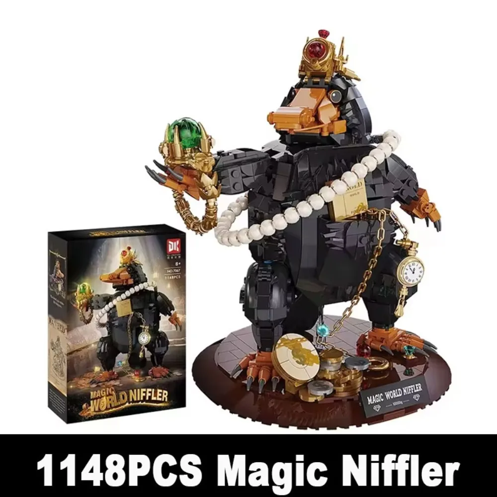 

DK7067 1148 Pcs Magic Niffler Mole Building Blocks Magical Creatures Animal Model Bricks Educational Assembly Toy For Kids Gift