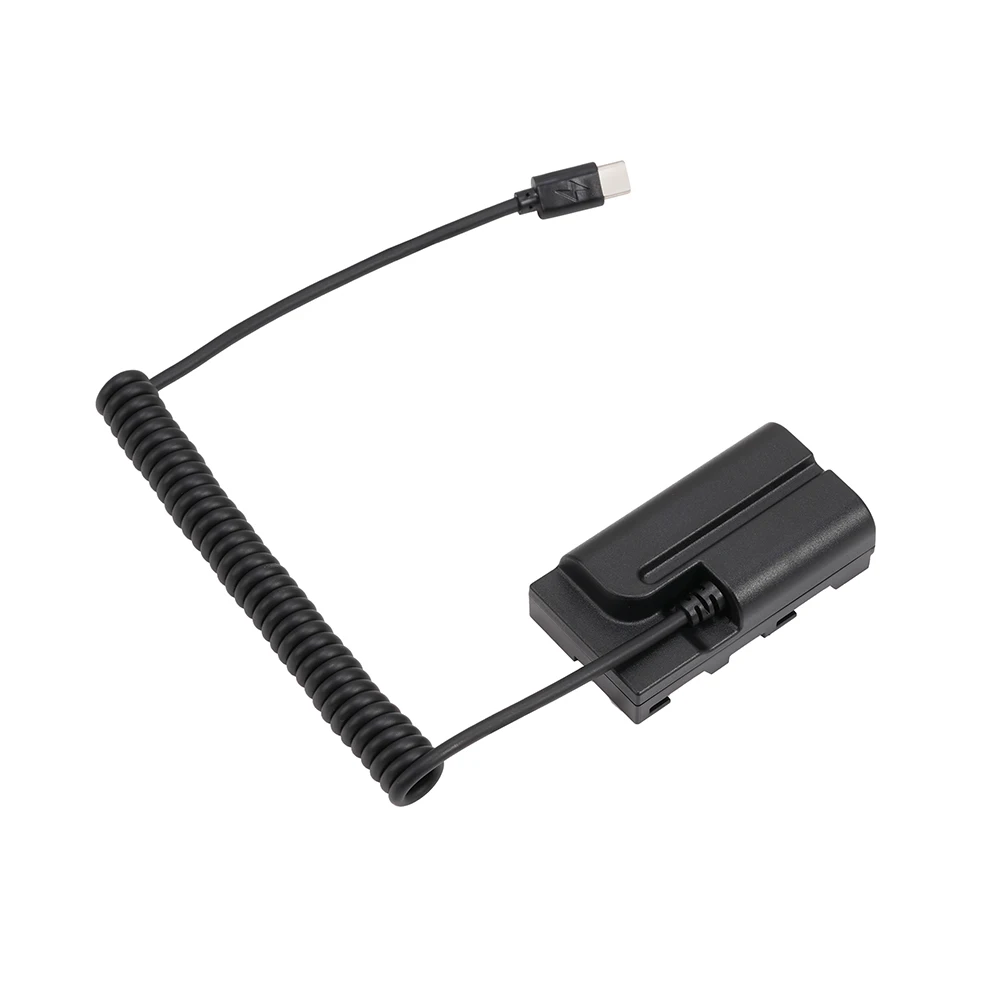 FOTGA NP-F550 Dummy Battery+Type-C power Supply Spring Wire (Fully Decoded) For Sony NX100 NX200 HDR AX2000E FDR-AX1E NEX-EA50