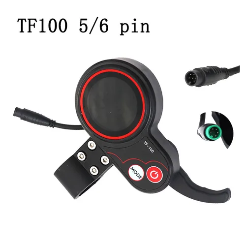 Tablero TF100 de 5/6 pines para patinete eléctrico KUGOO M4, piezas de visualización de instrumentos de comunicación