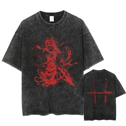 Harajuku Streetwear Men Women Vintage Oversize Tee Unisex Anime Graphic Print T-Shirt Summer Short Sleeve Casual Cotton Tshirt