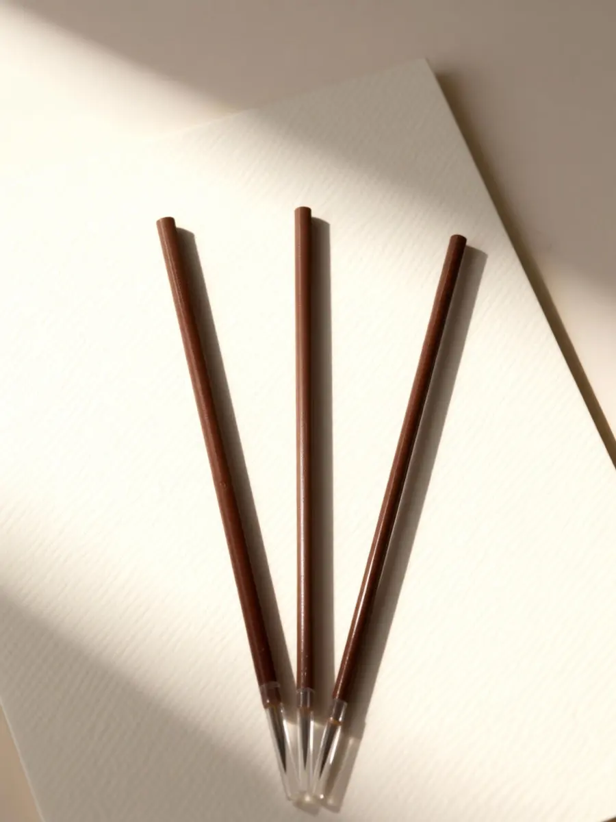 3Pcs Chinese Calligraphy Brush Set Portable Convenient for Beginners Students Traditional Ink Painting Line Drawing Writing