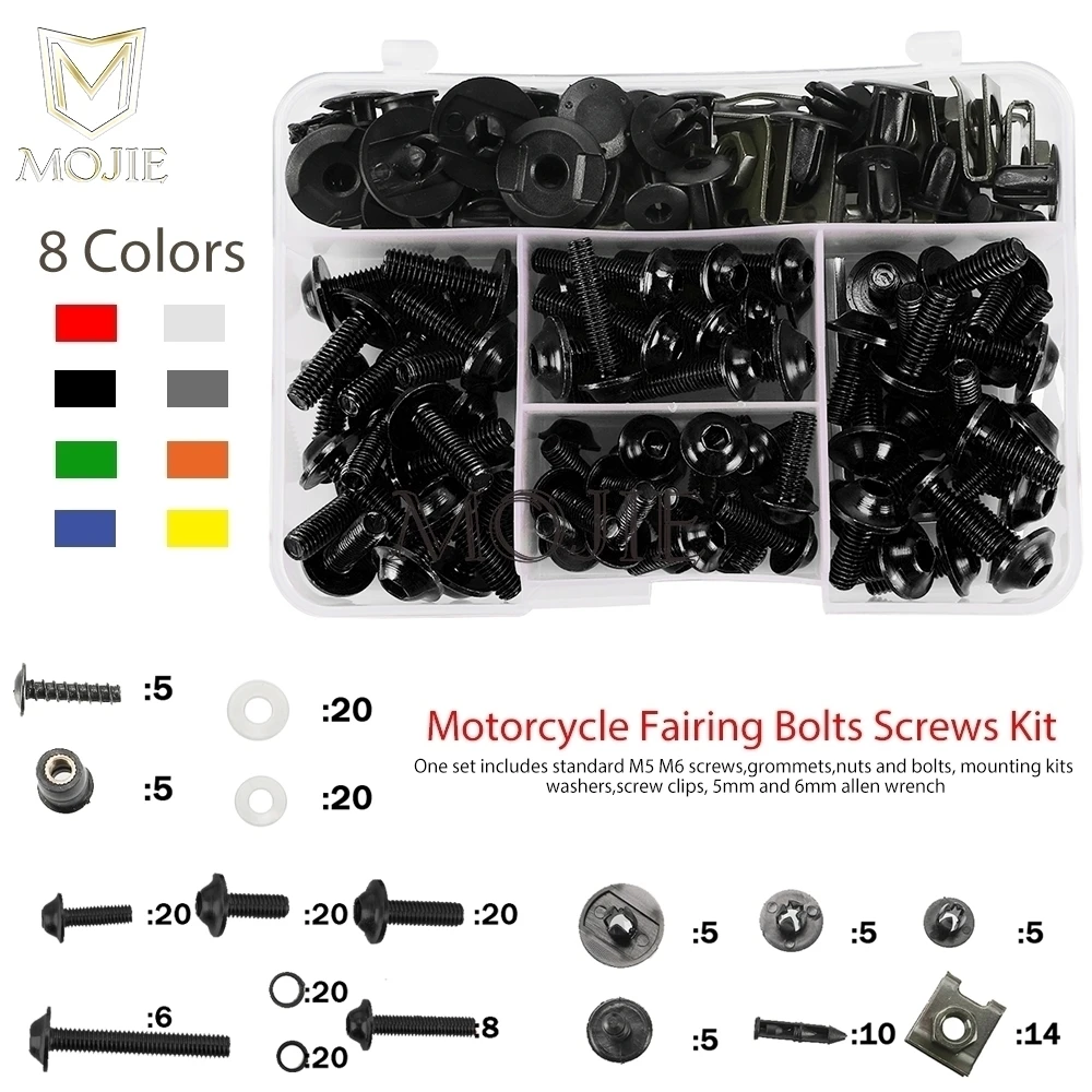 

FOR BUELL 1125CR 1125R XB9 XB9S XB9SX XB9R XB12 XB12S XB12SS XB12SCG XB12STT XB12X XB12XT XB12R Fairing Bolt Screw Kit Nut Clips