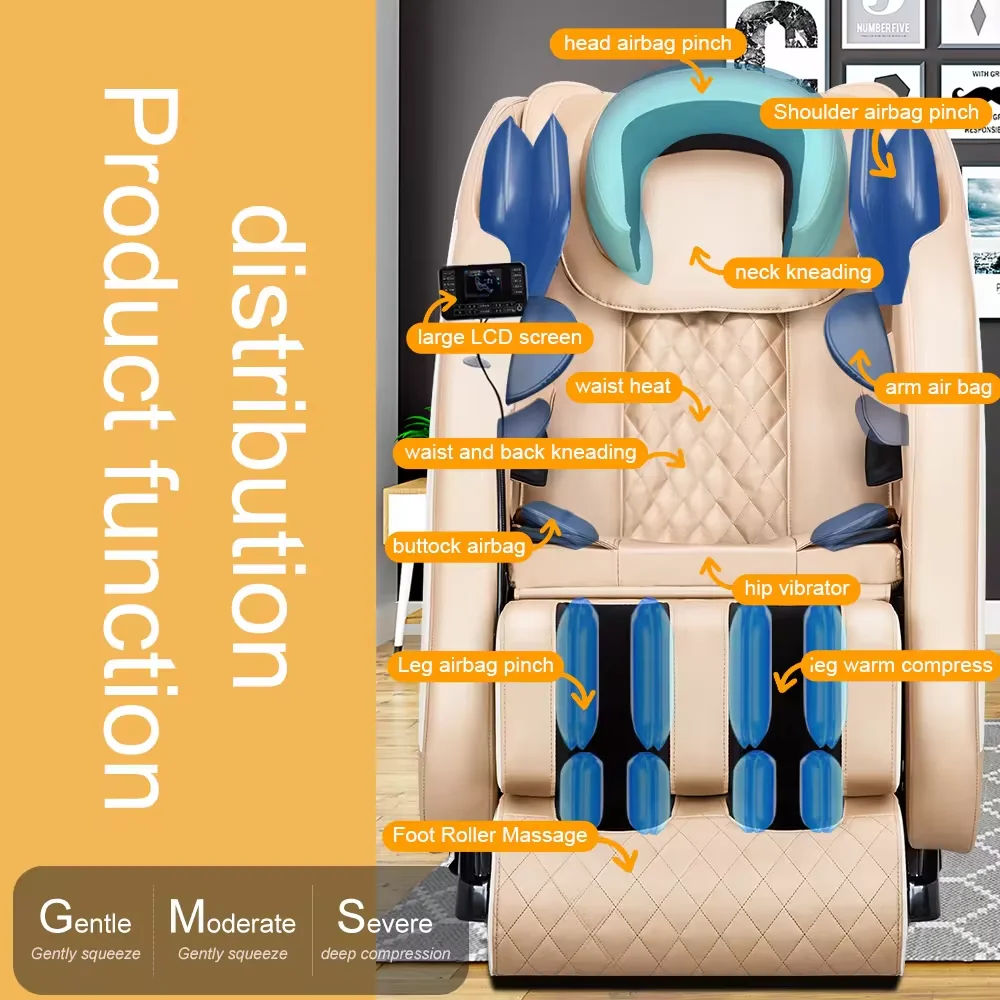 YTYIN 2025 Trend Luxury Home & Spa Chair Massager Air Pressure Sofa Full Body 4D Zero Gravity Electric Shiatsu Massage Chair