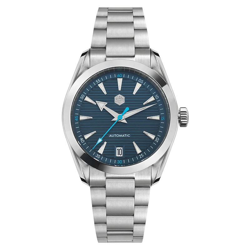San Martin 38mm Chronometer Herenhorloge SN0113W V2 ST2130 Automatisch uurwerk Saffier BGW9 Lichtgevende waterdichte 100m horloges - afbeelding 2