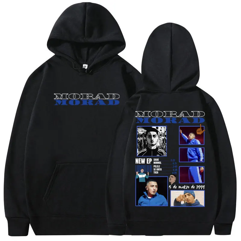 Rapper Morad M.D.L.R 2025 Tour Hoodies Men Women  Hip Hop Punk Loose Hooded Sweatshirt Long-sleeved Fashion Stye Casual Pullover