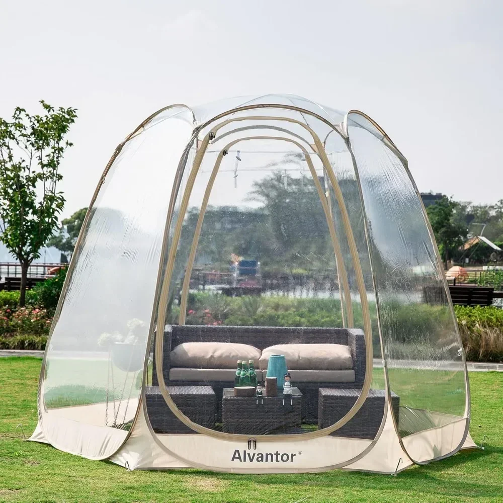 

Bubble Tent - Instant Igloo Tent Screen House for Patios Large Oversize Weather Proof Pod - Cold Protection Camping Tent Beige