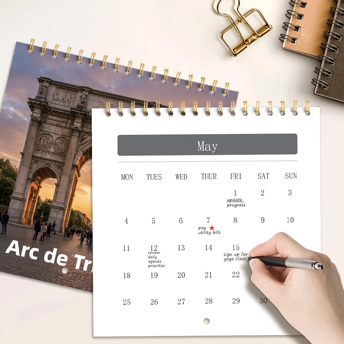 2026 Calendar Versions For Various Buildings, New Perforated Pearl Paper Calendars, Marking Various Major Festivals