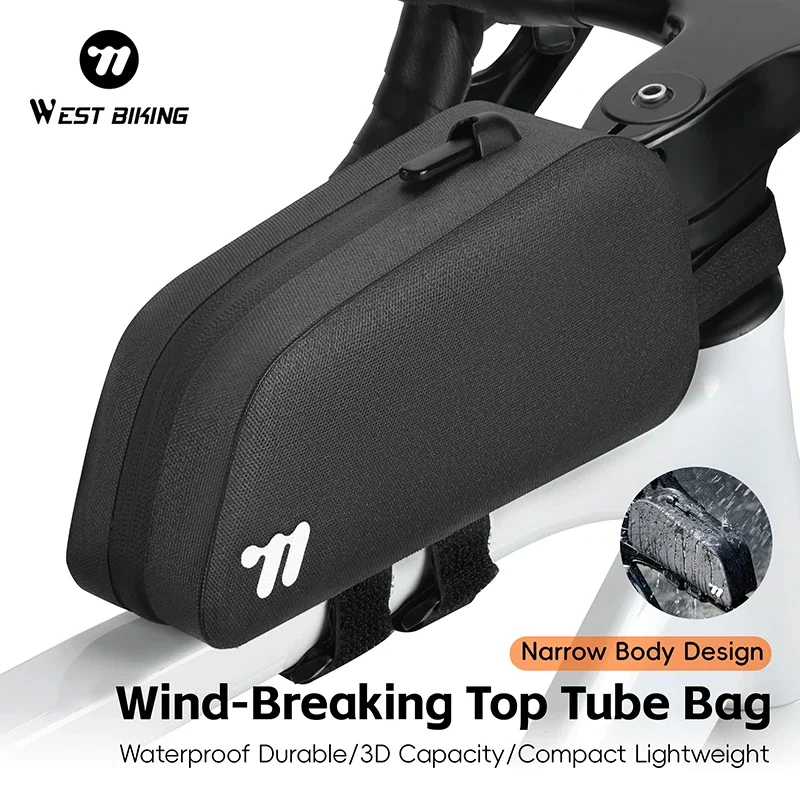 

WEST BIKING Велосипедная верхняя сумка-труба Водонепроницаемая сумка на переднюю раму велосипеда Портативная многофункциональная сумка для велосипедных инструментов Аксессуары для велоспорта
