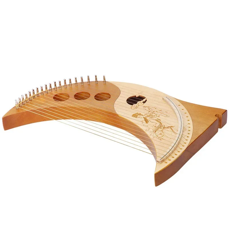 النمط التقليدي قيثارة القيثارة للبالغين المبتدئين ممارسة القيثارات العلاج الصوتي الماهوجني القيثارة أدوات وترية صغيرة محمولة