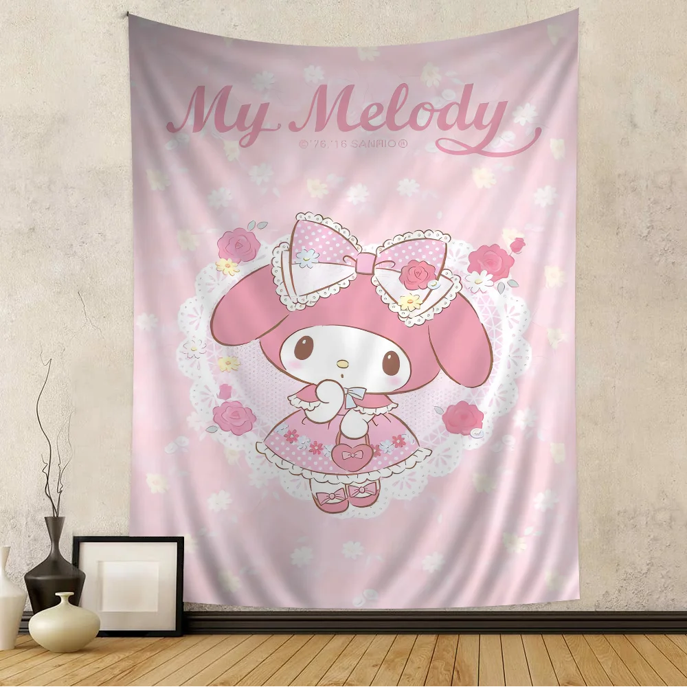 Anime M-My M-MelodyS Hanging Bohemian Tapestry Hanging Tarot Hippie Wall Rugs Dorm Japanese Tapestry