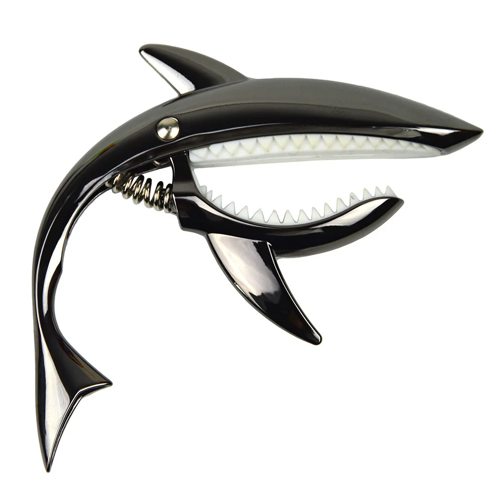 Metall Shark Gitarre Capo Klassische E-gitarre Capo Hohe Qualität Zink-legierung Schnell Ändern Clip Bass Brücke Gitarre Zubehör – Detail 9
