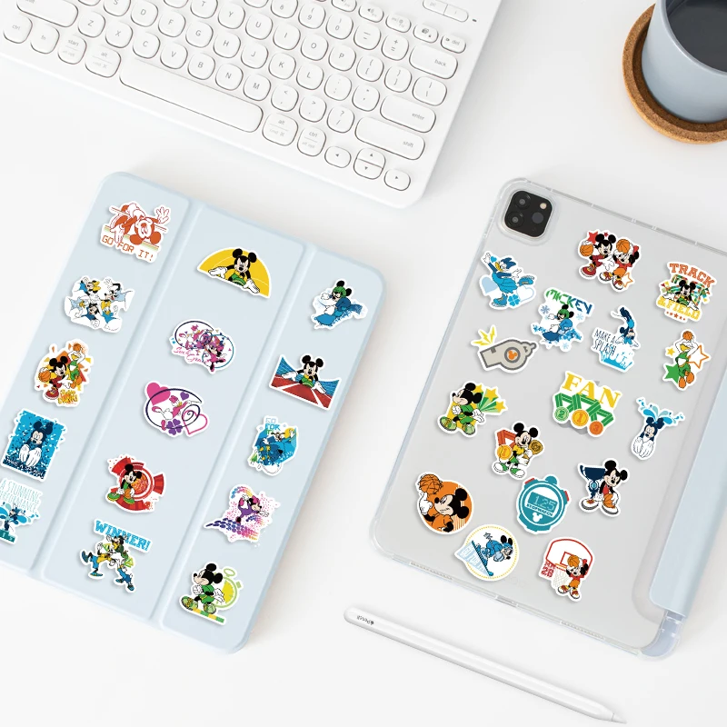 ディズニー 50 個 スポーツ ミッキー ステッカー 日記 ラップトップ 荷物 スケートボード 漫画ステッカー 楽しい クラシック ギフト デコレーション