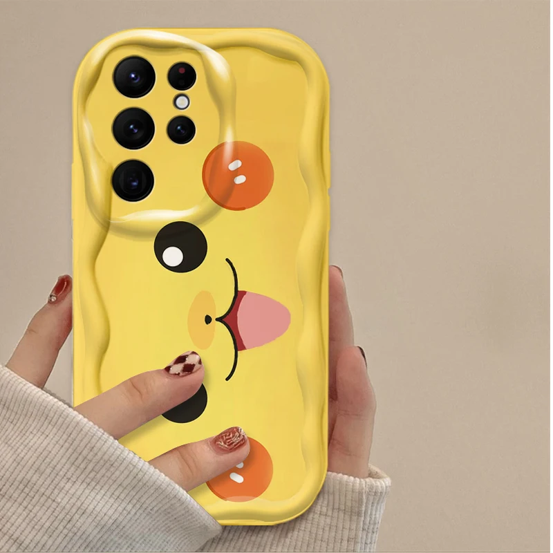 Cartoon P-Pokemon Charmander Case For Samsung Galaxy S24 Ultra S23 S22 Plus S21 S20 FE A25 A55 A35 5G Silicone Shockproof Funda