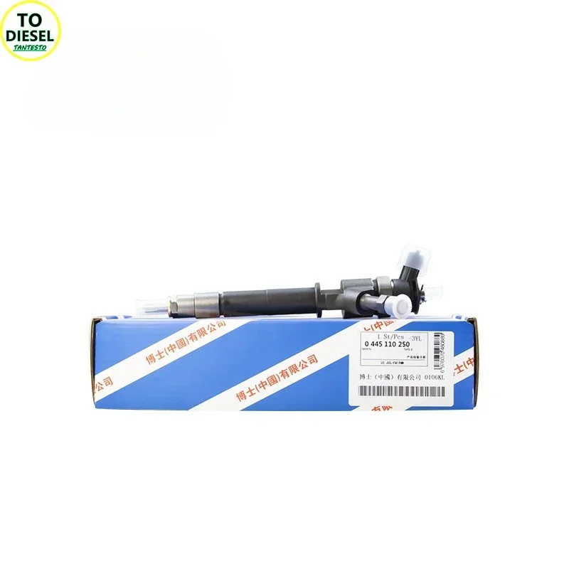 4 Cylinders 110 Series 0445110250 For Bosch Diesel Common Rail Injector, Weichai, Shangchai, Yuchai, Xichai