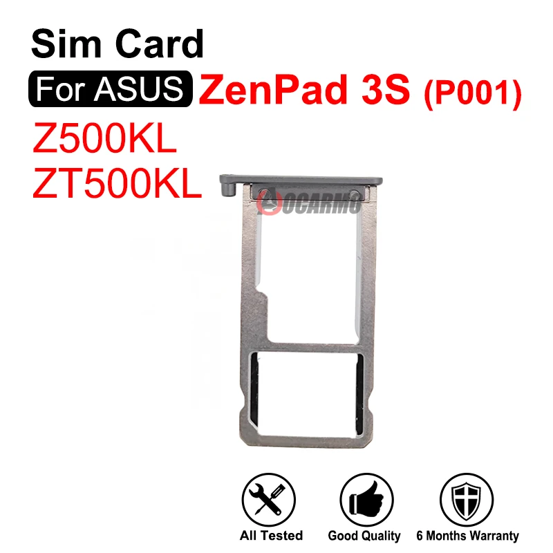 สำหรับ ASUS ZenPad 3S Z500KL ZT500KL P001ซิมการ์ด Sim ที่ใส่ถาดซ็อกเก็ตสล็อตเปลี่ยนชิ้นส่วน