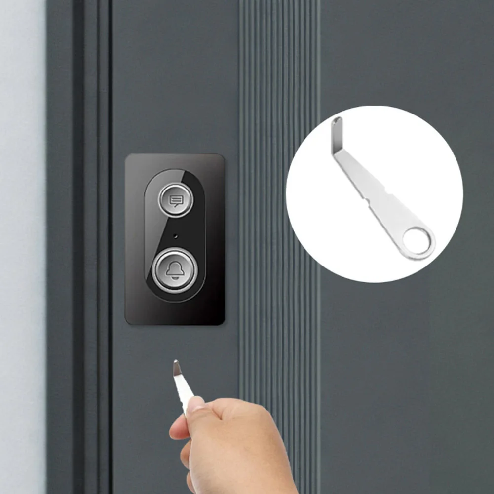 Stainless Steel For Ring Doorbell Battery Tool Set 2 pcs for Safe Mount Detachment and Camera Housing Opening Operations