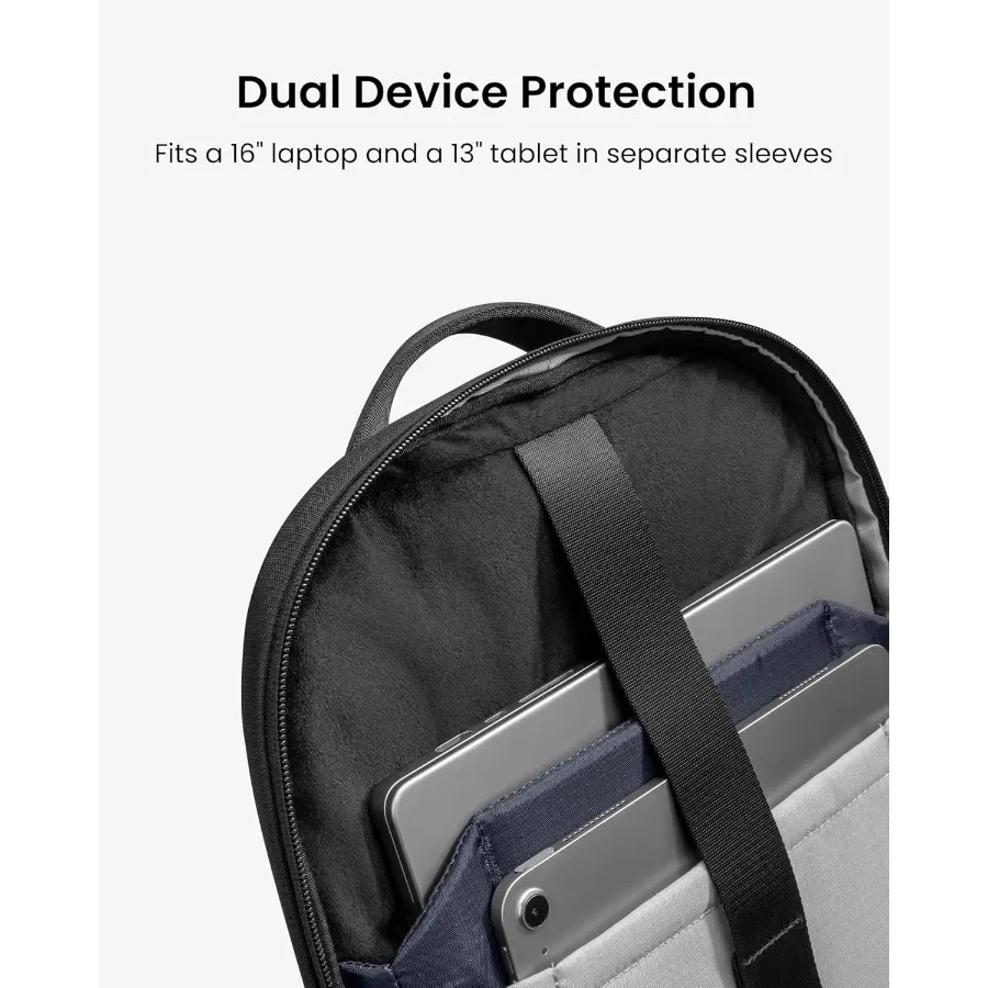 حقيبة ظهر للكمبيوتر المحمول Thomc سعة 32 لترًا حقيبة عمل كبيرة تناسب الكمبيوتر المحمول مقاس 15.6-16 بوصة مقاومة للماء حقيبة ظهر متينة للسفر للكمبيوتر fo