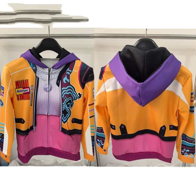 

Куртка Руми с 3D принтом, костюм для косплея, толстовки, маскировка, фантазия, одежда на Хэллоуин для девочек и мальчиков