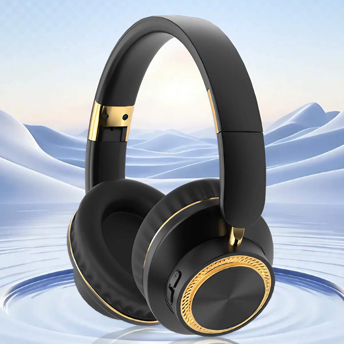 Foldable Wireless Headphones Stereo Heavy Bass Wireless Calling 400mAh Large Capacity Battery 40mm Steel Magnetic Powerful Bass