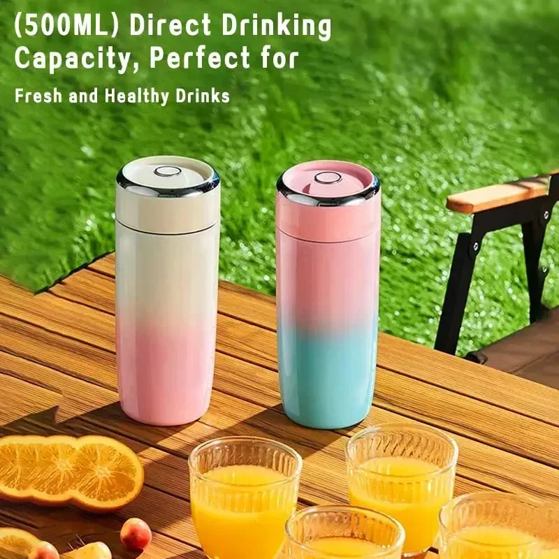

Electric Juicer 12 Blades Multifunctional Juice Blender Fresh Fruit Juice Smoothie Blender 500ml Wireless Portable Mug