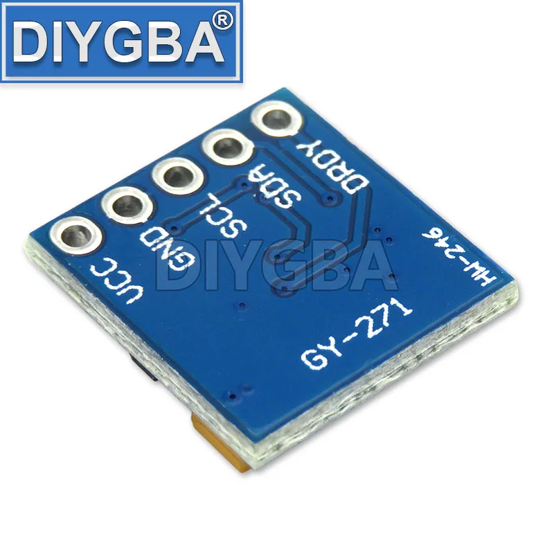 Igmopnrq GY-271 GY271 QMC5883L Three 3 Triple Axis Magnetic Field Compass Magnetometer Sensor 3V-5V Module For Arduino IIC Board