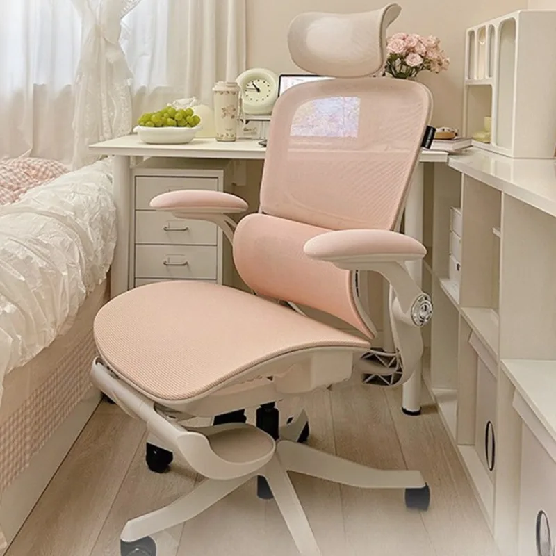 

Black and white P2 girls ergonomic chair, e-sports chair