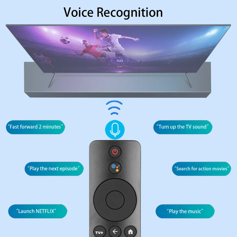 XMRM-M3 for Smart TV Voice Remote Control L55M6-ESG L55M6-ARG MDZ-24-AA Replacement Controller With NETFLIX PrimeVideo YouTube