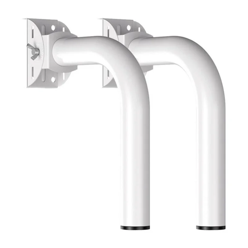 2Pcs Wireless Bridge Bracket Mount 150° Adjustable Stainless Steel Universal J Pole Mount Accessory