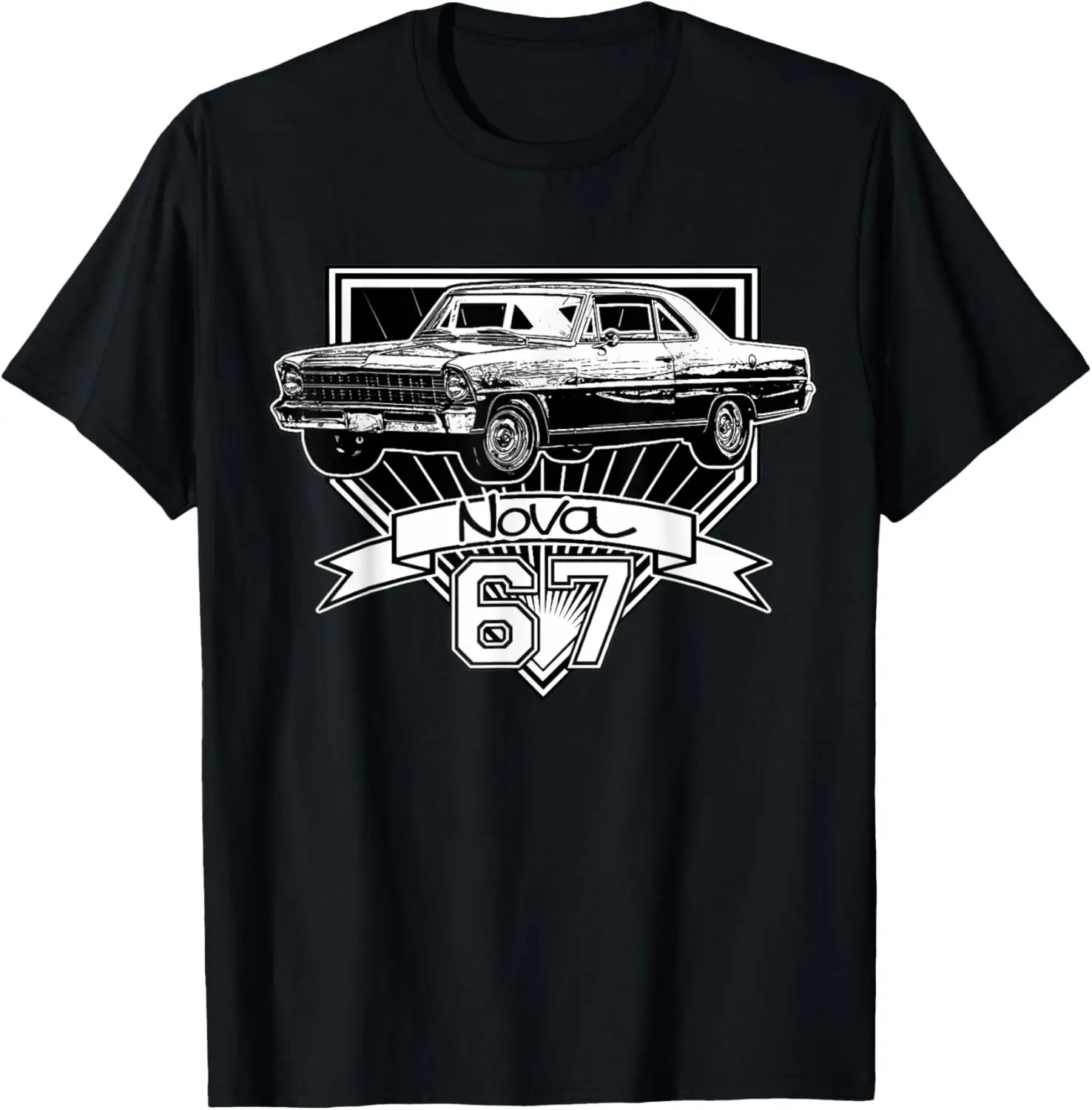 1967 67 Chevys Nova Classic Car Old School Muscle Car T-Shirt