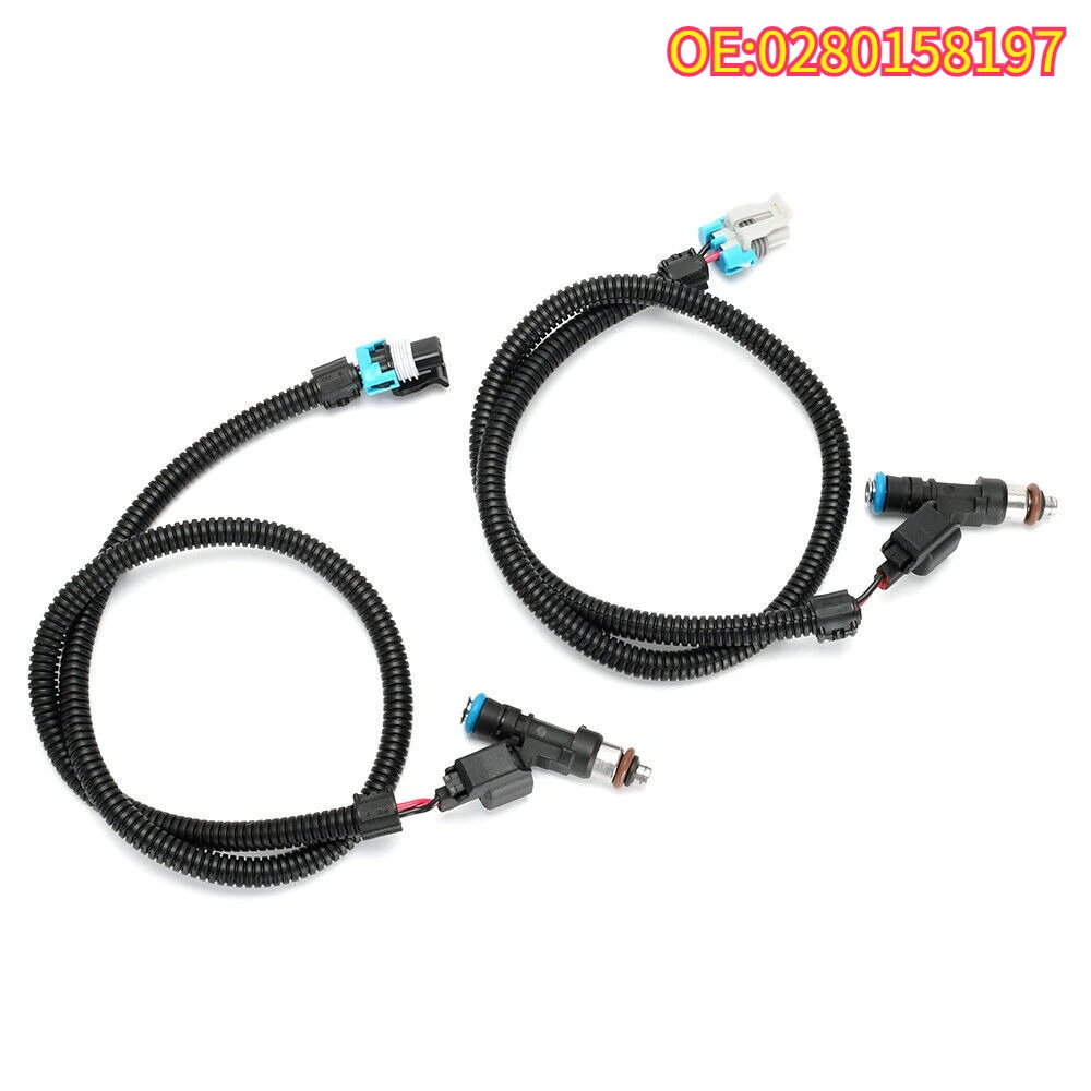 

High quality New For 2 Sets 0280158197 FuelInjectorsWiring Harness Polaris Ranger 800 11-17 Ranger Crew 800 10-14 RZR 800 11-14