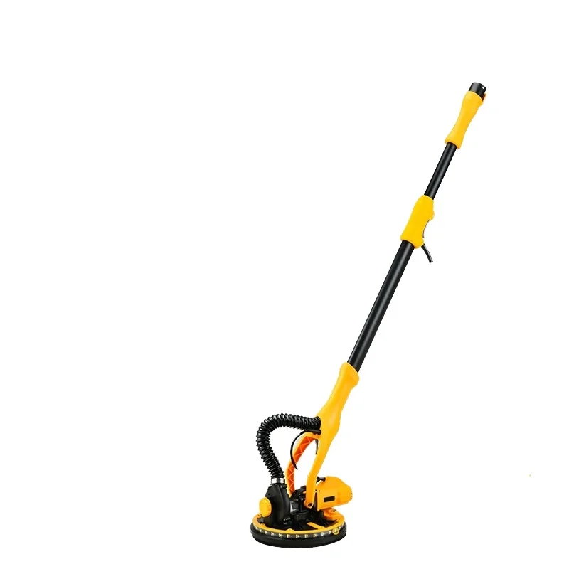 220V Handheld DIY Putty Sanding Machine Electric Tool Sander with Long Pole and Double Lamp Belt 2.2m Polishing Tool
