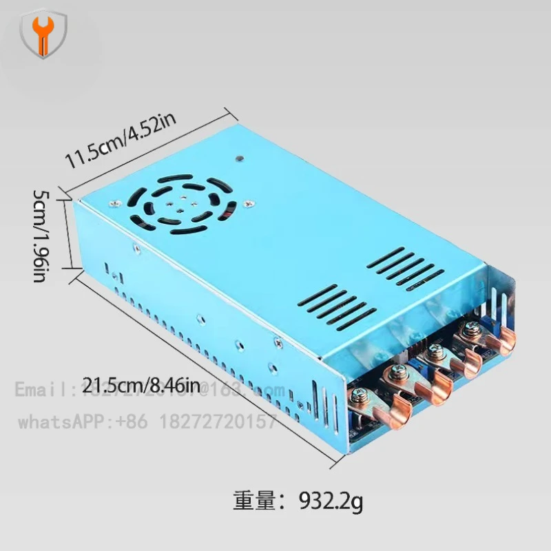 2000W high-power boost power supply 100A output constant voltage constant current adjustable charging module voltage and current