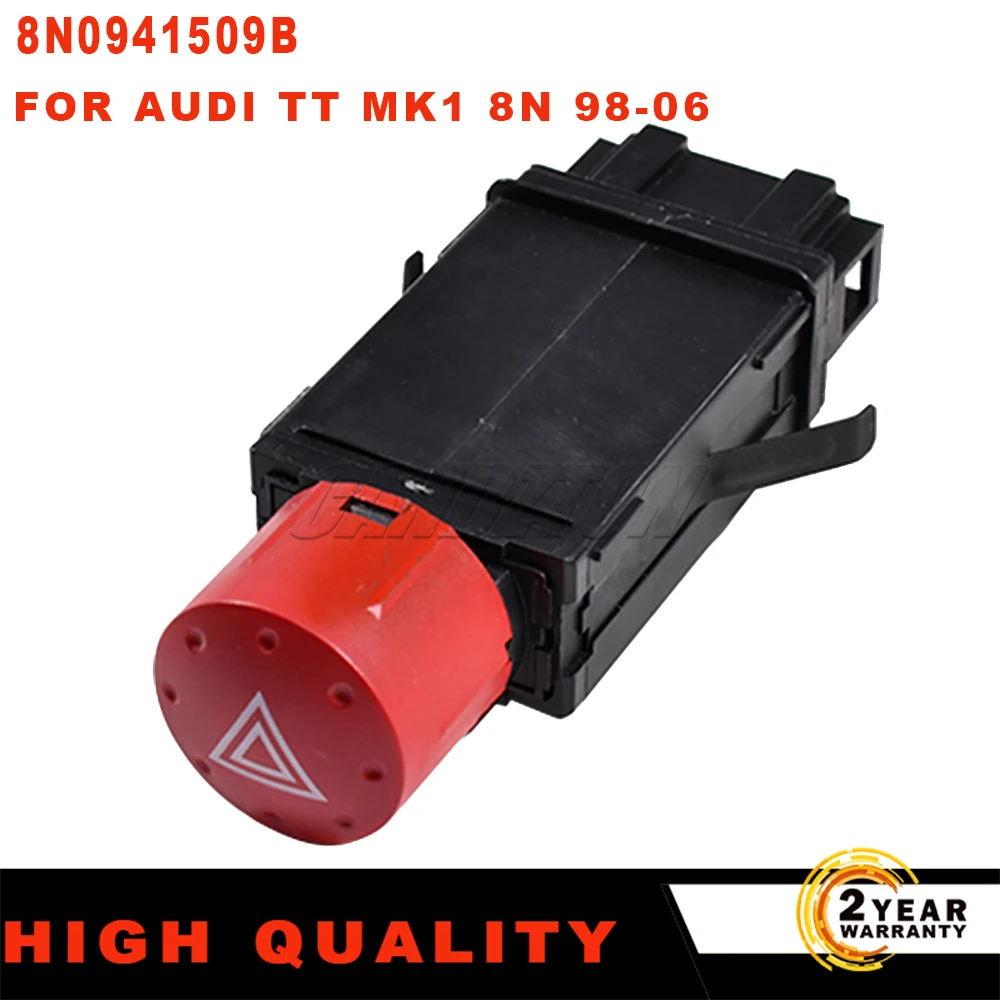 High Quality Indicator RELAY Emergency Hazard Light Control FLASHER Switch Button 8N0941509B 8N0941509A FOR AUDI TT MK1 8N 98-06