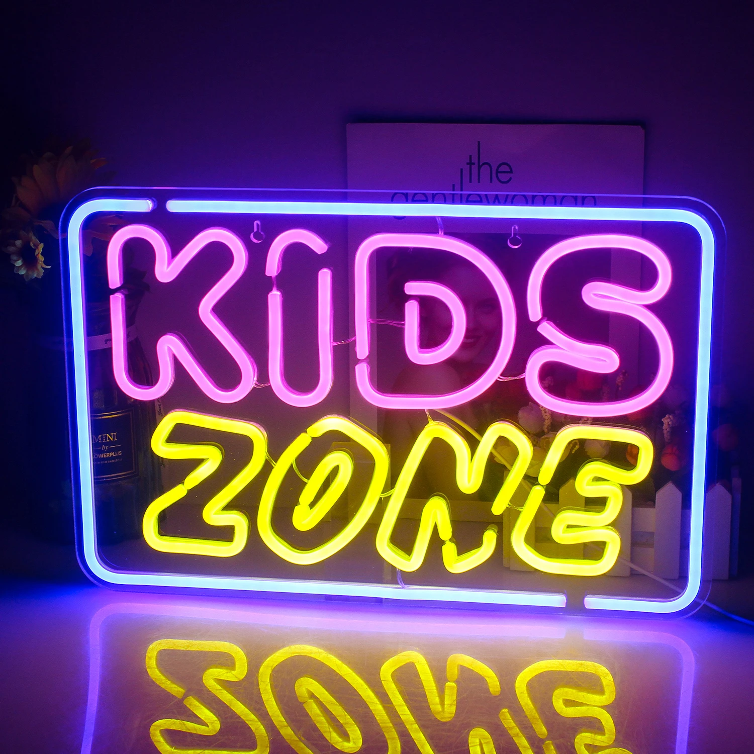 

Kids Zone Neon Sign For Wall Decor Art Letter Room Decoration For Game Sport Club Party Club Bedroom USB Powered Wall Decor Lamp