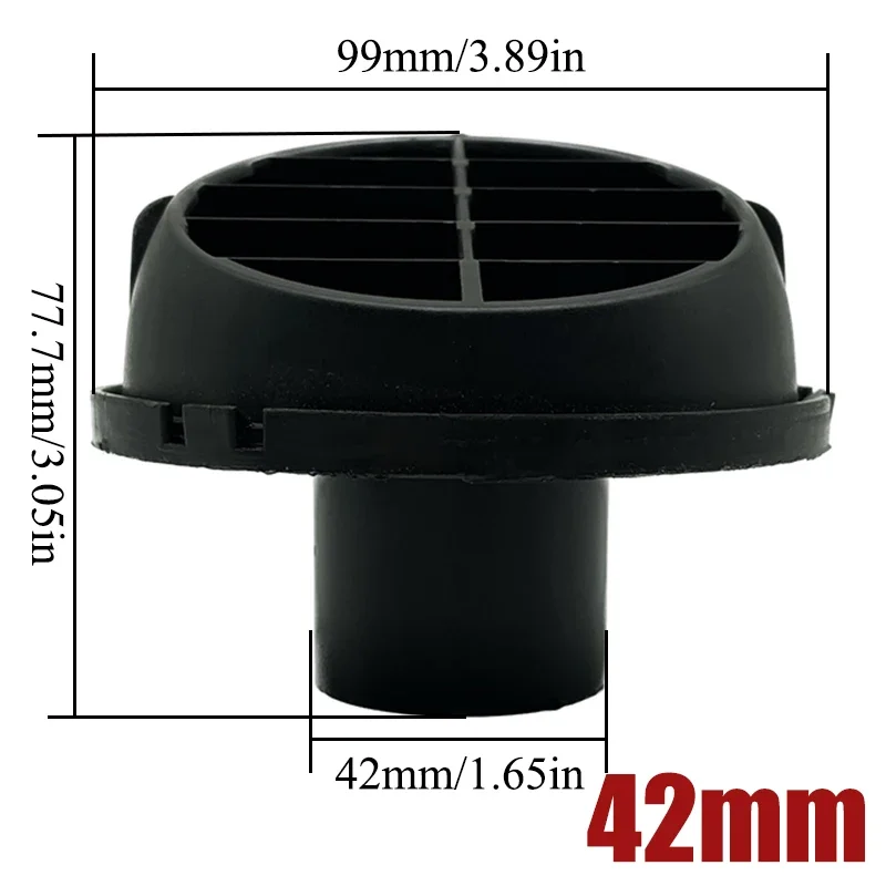 1/2/4/6Pcs 42mm/1.65inch Car Air Vent Ducting Piece Duct Pipe Outlet Rotatable Warm Diesel Parking Heater For Truck VAN Camper