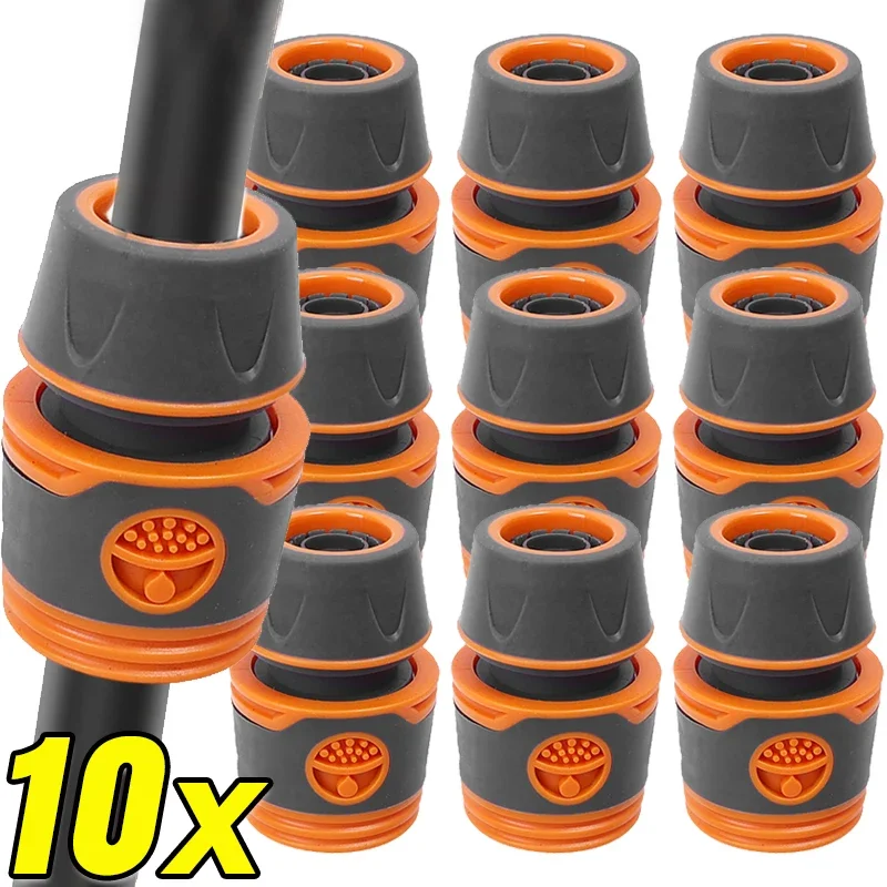 10-1PCS Garden Hose Quick Connector For 1/2 Inch Water Pipe Faucet Adapter Watering Irrigation Tube Connect Repair Extender Set