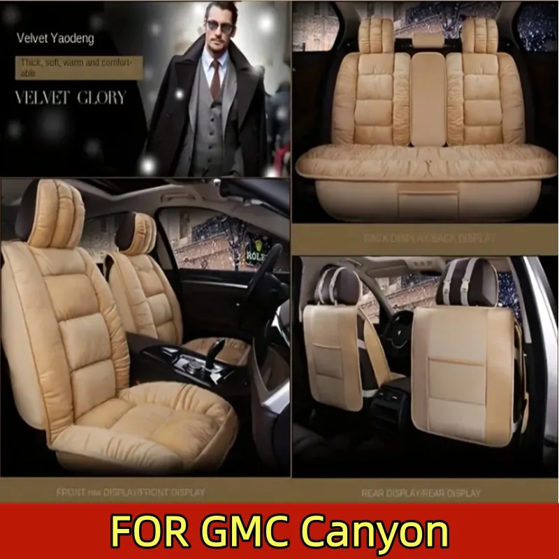 

Чехол на автомобильное сиденье GMC Canyon для зимы, утолщенный короткий плюшевый теплый мягкий удобный плюшевый чехол с полной оберткой, новый чехол на сиденье