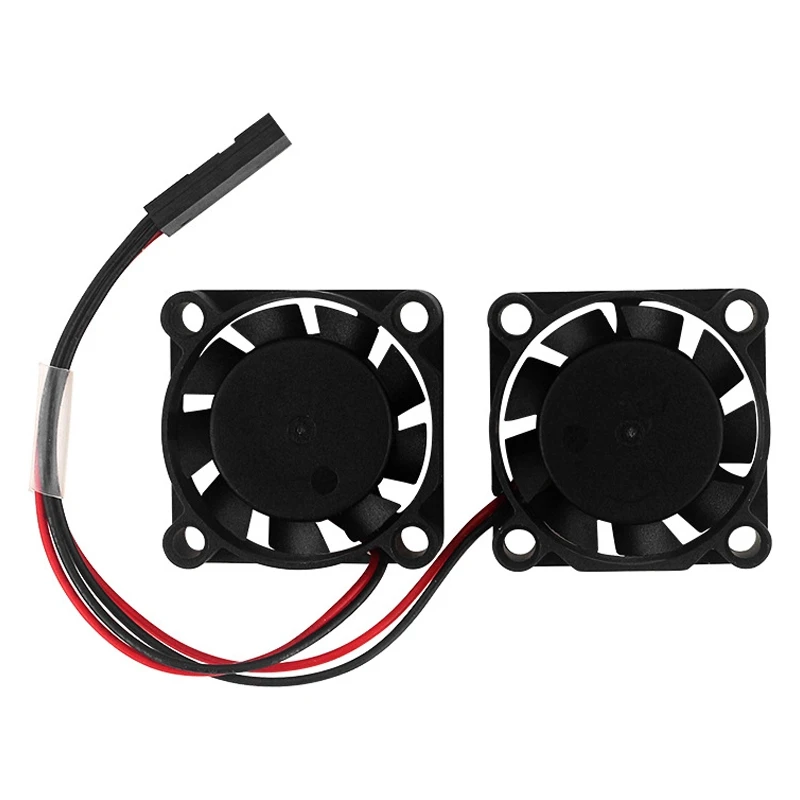 【Nave entro】Per 4 ventole 4B 3B+ 5V Doppio ventola del radiatore Dispositivo di raffreddamento silenzioso Ventola di raffreddamento del radiatore Rumore 16DBA
