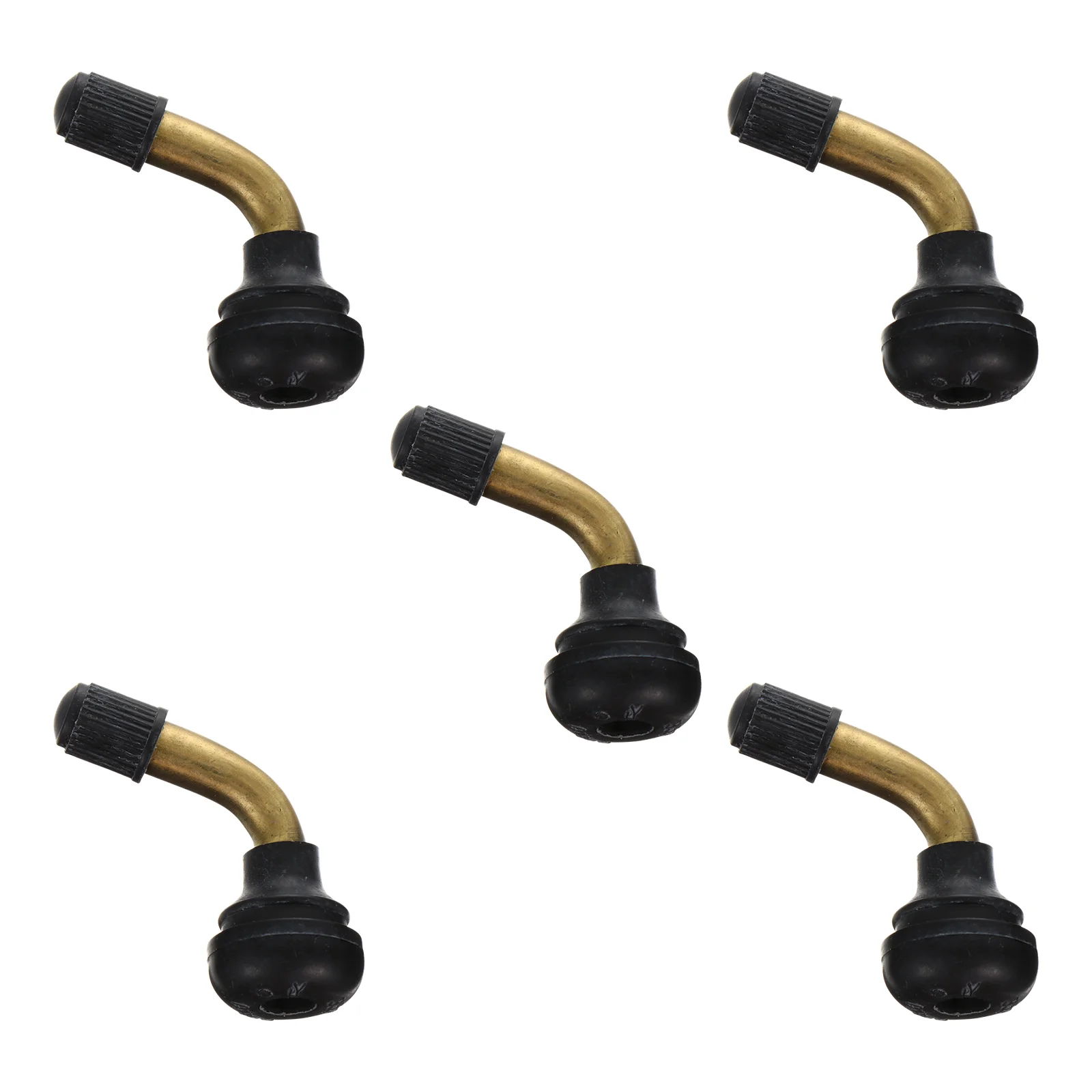 5 Pcs Vacuum Tire Valve Stem Extenders Extension Adapter Universal Rods Car Rubber Practical