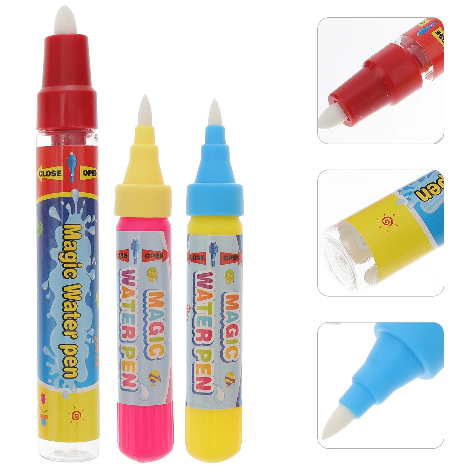 

6PC Water Brush Pen Painting Cloth Special Markers Pen Environmental Protection Hand Writing Non-Toxic Pen For Children Supplies