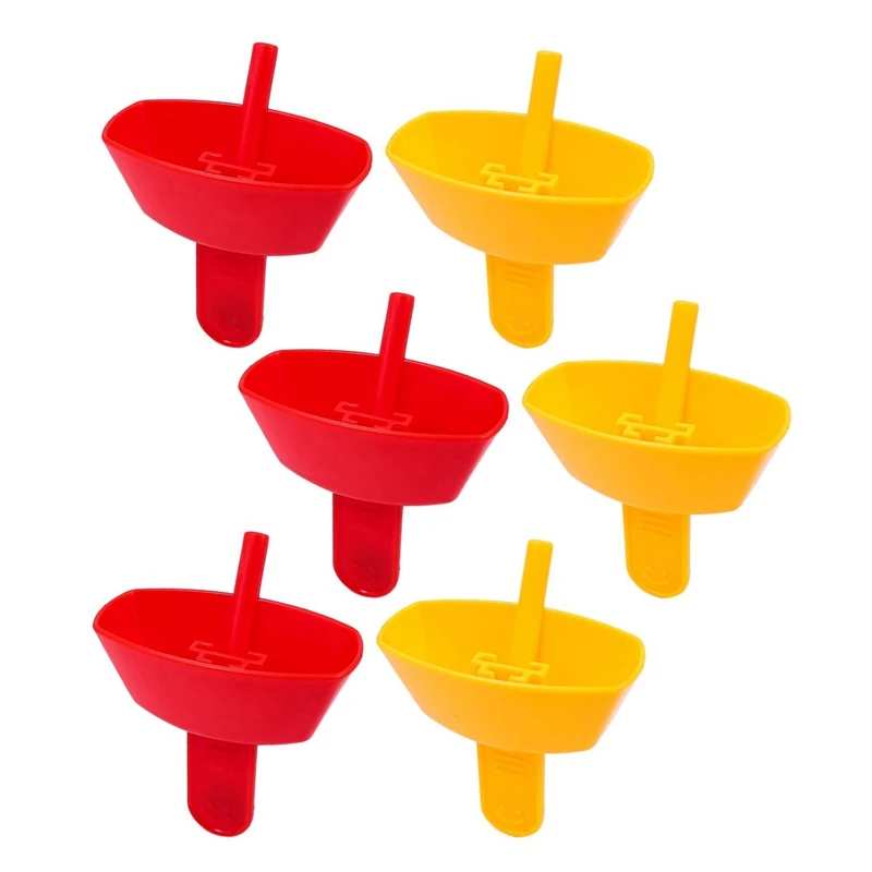 6PCS Spill Proof Ice Guard Holder No Drop Kids Handheld Ice Cream Holders Plastic