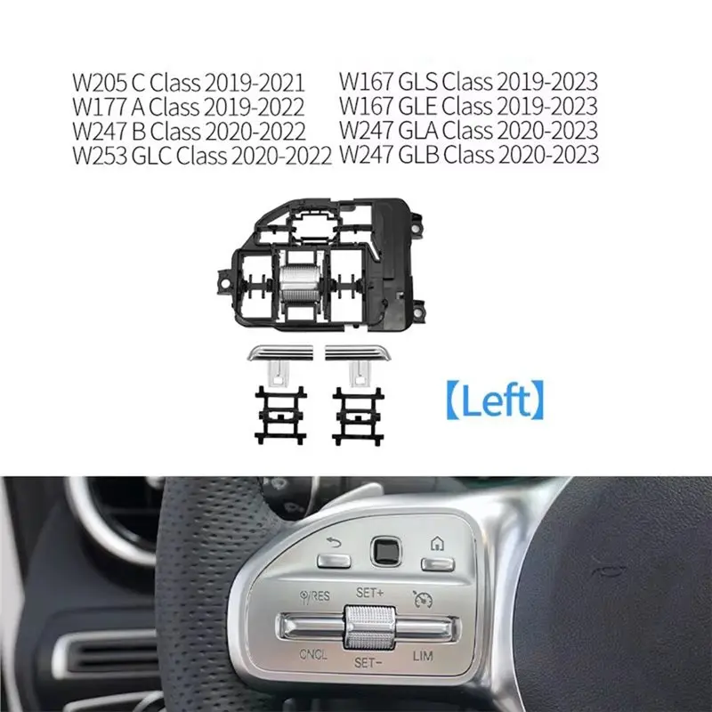 AASS-Steering Wheel Switch Button Repair Kit For Mercedes Benz GLA GLB GLC GLE/GLS A B C Class W213 W205 W247 W167 Car Accessori