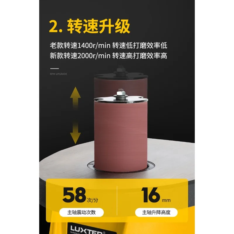 Sand column machine Desktop belt sander Woodworking sander Inner circular arc polishing Musical instrument Furniture sander