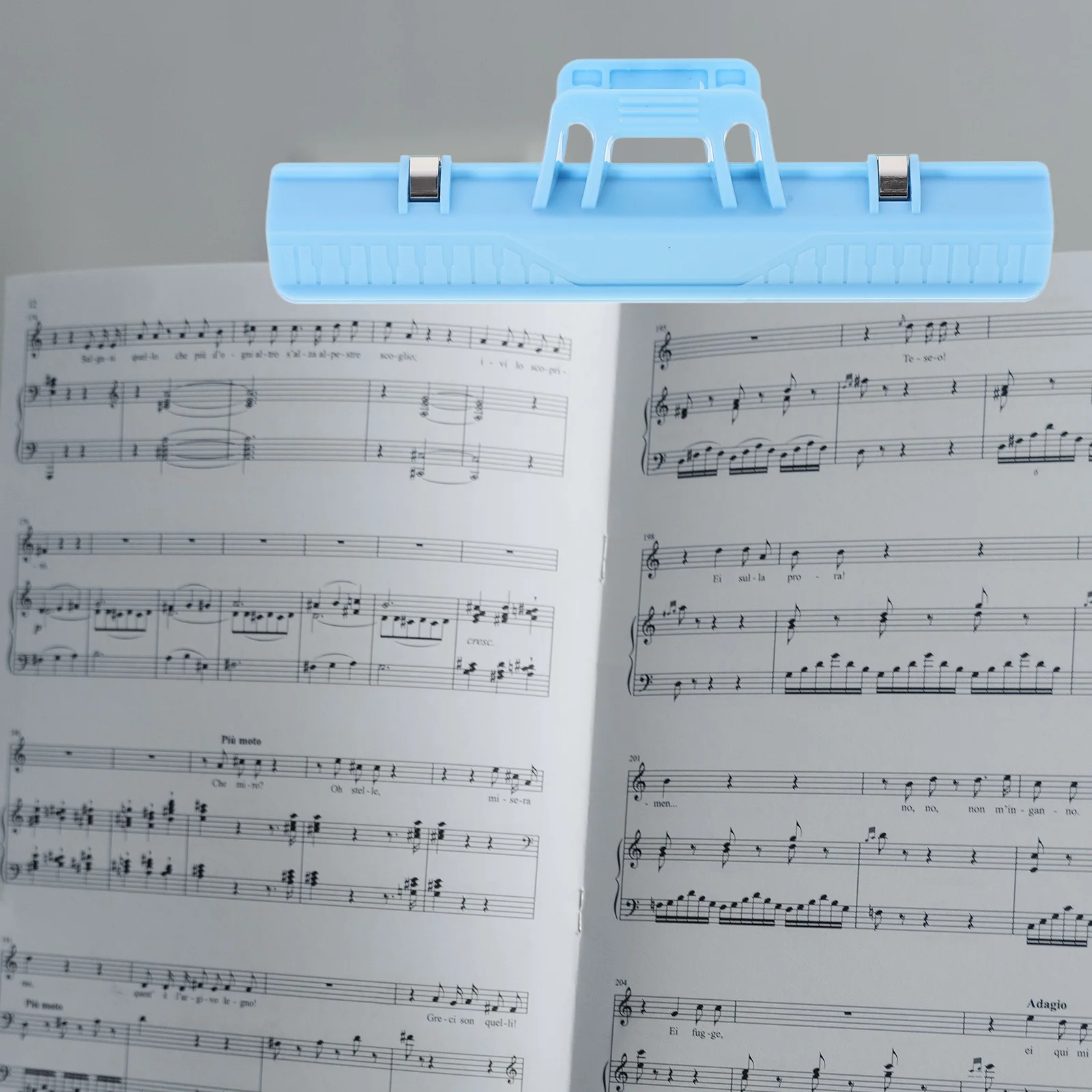

3 Pcs Plastic Sheet Music Clips for Piano Guitar Accessories Book Holder Page Holders Lightweight Music Clip ganizer