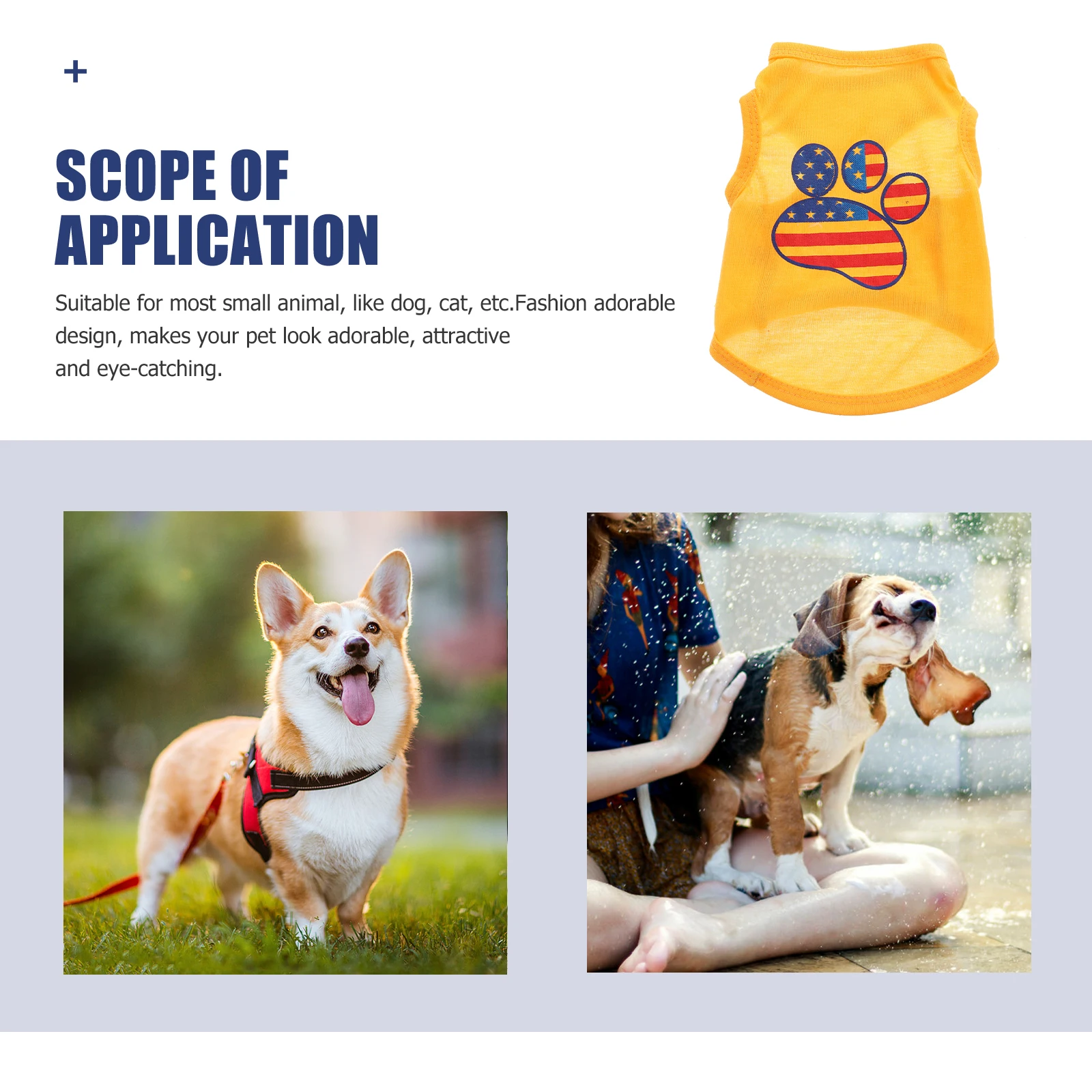 

Breathable Pet Shirt Dog T-shirt Tank Tops Small Shirts Tiny Summer Cooling Vest