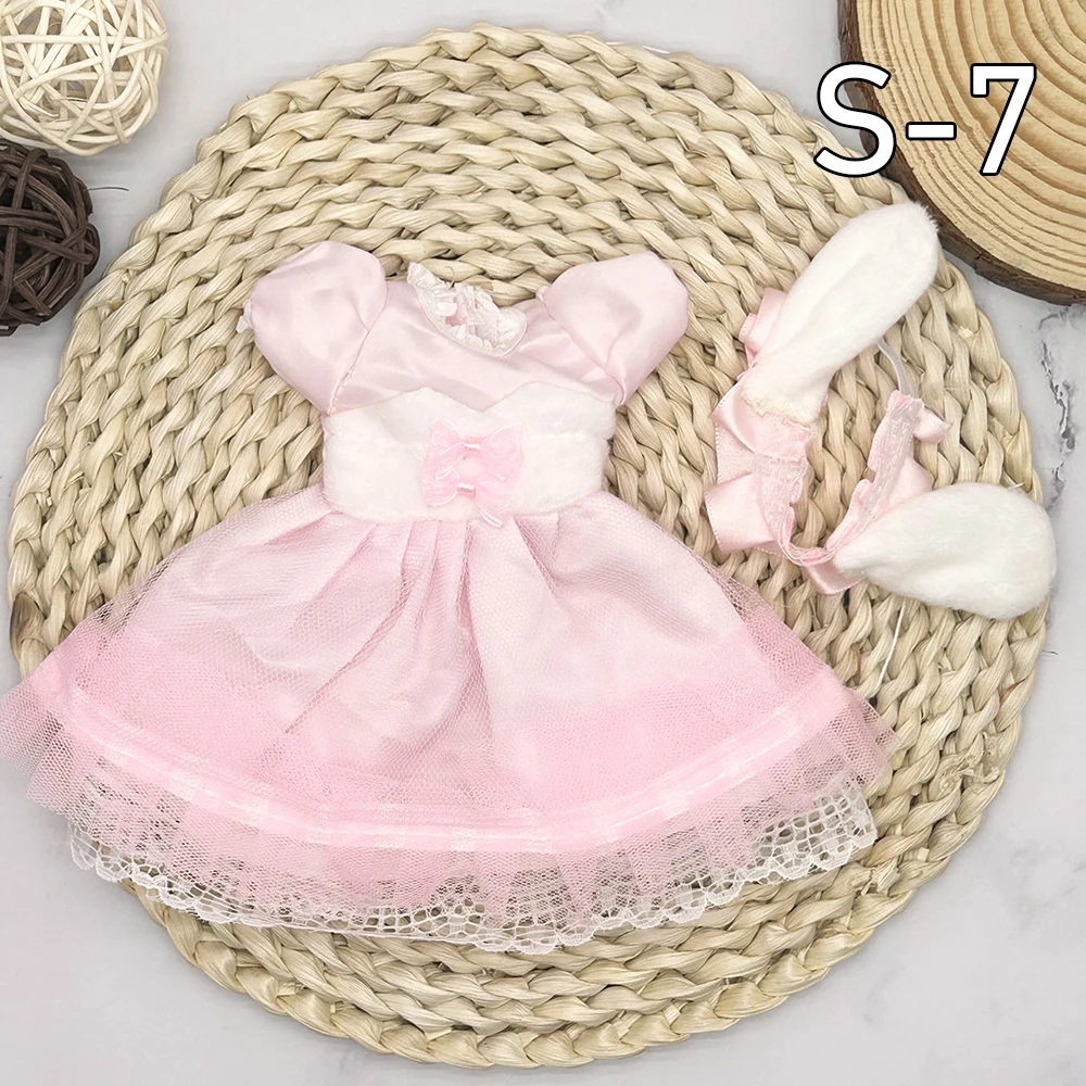 12 Inch Anime BJD Doll Kids Girls 4 To 16 Years Dollhouse Accessories Skirt Hat Headdress With Clothes Dress Up DIY Toys Gifts