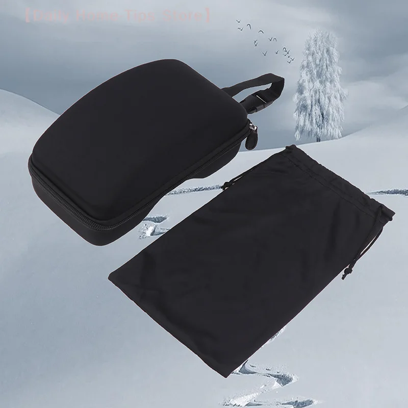 Protection Ski Eyewear Box Ski Glasses Case Eyewear Hard Shockproof Case Ski Goggles Black Nylon Bag For Storing Ski Goggles
