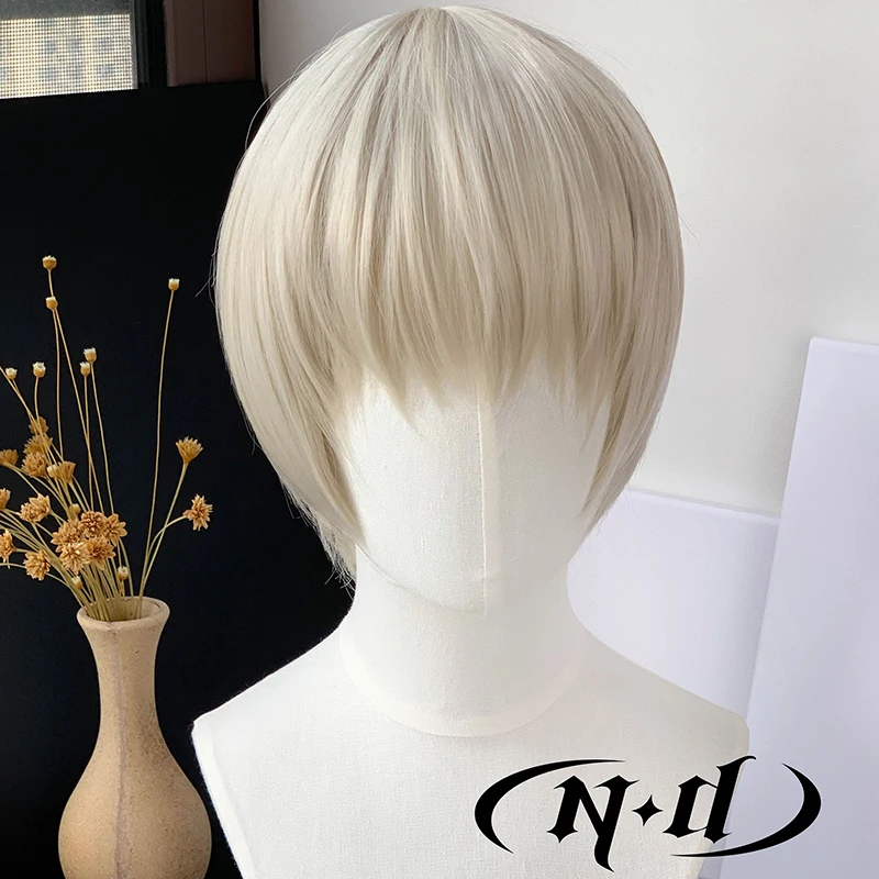 ND Toge Inumaki Parrucche Cosplay Parrucchino Jujutsu Kaisen Anime Parrucche Cosplay per Comic Con Coser Costume Party Resistente al calore