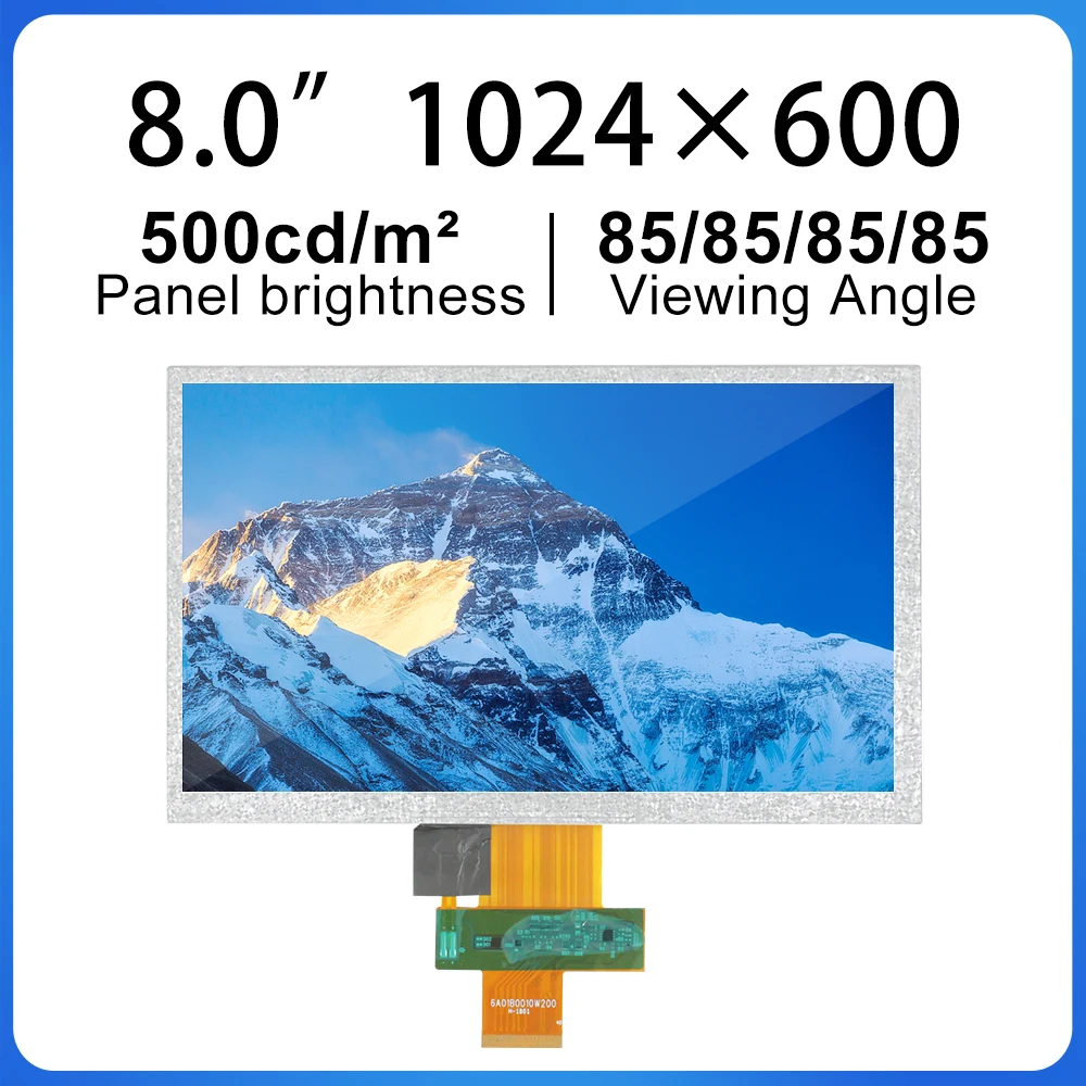 

8.0 Inch lcd module NJ080IA-10D LVDS 40P TFT LCD Screen 1024*600