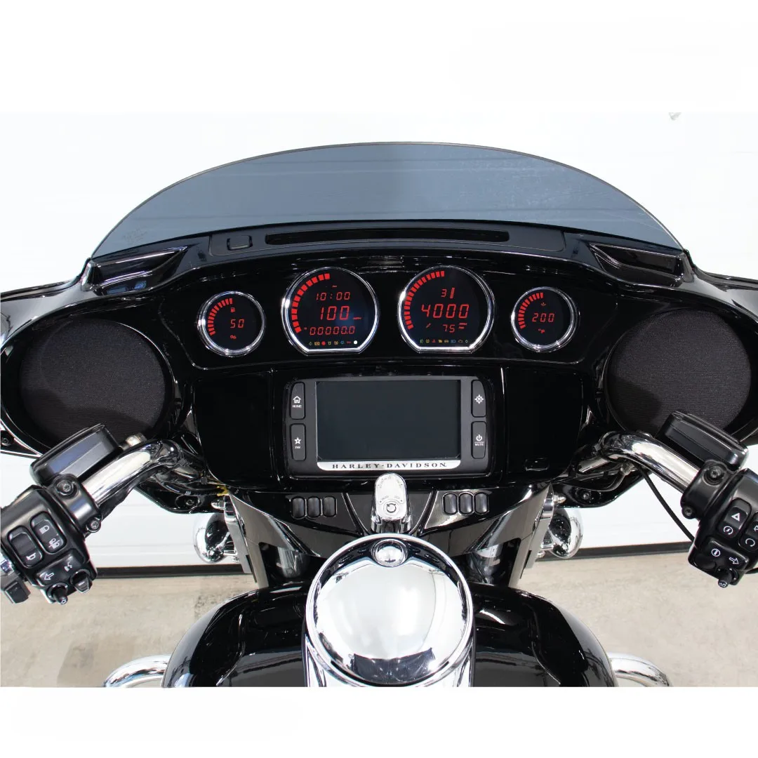HD-03L | 4 Pieces LED Kit (Red) | for Harley Davidson 2014-2023/Demo for More Functions(Navigation Etc)